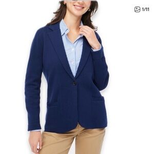 NWT Sweater Blazer Navy Size M J. Crew Factory